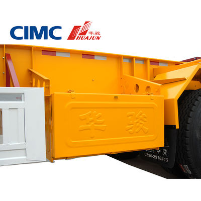 CIMC 2 Оси скелетный полуприцеп для контейнера 20 футов 28T Посадочная установка 13T Ось включена
