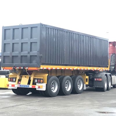 40000kg CIMC HUAJUN 3 Alxe полуприцеп Прицеп для грузовика прицеп с кузовом из стали FUWA 8500*2550*3400 CN HEN Hyva Ce