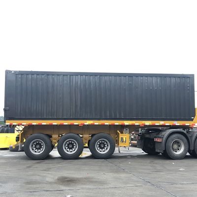 40000kg CIMC HUAJUN 3 Alxe полуприцеп Прицеп для грузовика прицеп с кузовом из стали FUWA 8500*2550*3400 CN HEN Hyva Ce