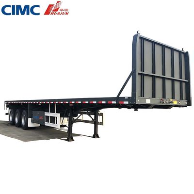 50 тонн грузовик трейлер 3 оси 40ft CIMC HUAJUN плоский полуприцеп
