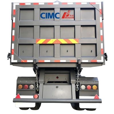 CIMC HUAJUN 40 тонн 3 оси многооси гидравлический откидный прицеп для грузовых перевозок