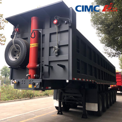 CIMC HUAJUN 40 тонн 3 оси многооси гидравлический откидный прицеп для грузовых перевозок