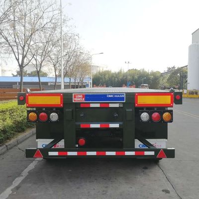 CIMC HUAJUN полуприцеп для азиатского рынка 3 оси 40FT плоскостопный контейнерный трейлер