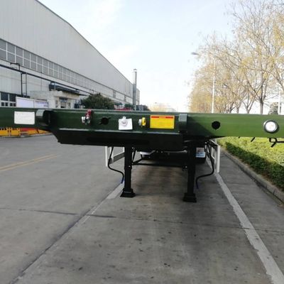 CIMC HUAJUN полуприцеп для азиатского рынка 3 оси 40FT плоскостопный контейнерный трейлер