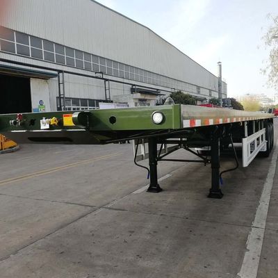 CIMC HUAJUN полуприцеп для азиатского рынка 3 оси 40FT плоскостопный контейнерный трейлер
