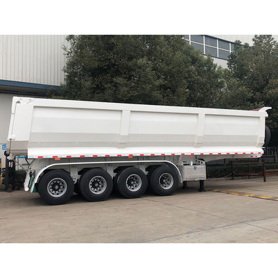 50T Максимальная полезная нагрузка CIMC HUAJUN 4 Axle U Body Задние наклонные полуприцепы