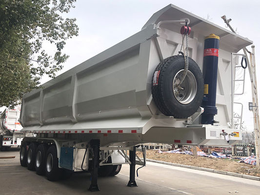 50T Максимальная полезная нагрузка CIMC HUAJUN 4 Axle U Body Задние наклонные полуприцепы