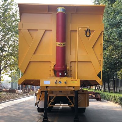 Hyva Hydraulic System 4 Axle FC Type Tipper Semi Trailer для перевозки тяжелой нагрузки стали