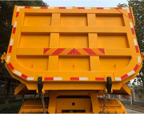 Hyva Hydraulic System 4 Axle FC Type Tipper Semi Trailer для перевозки тяжелой нагрузки стали