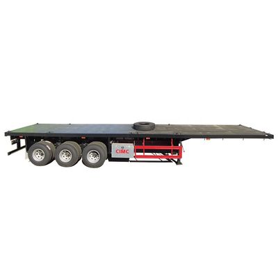 80Т грузовик шасси CIMC HUAJUN 20ft 40ft плоский контейнерный трейлер с 12R22.5 шины