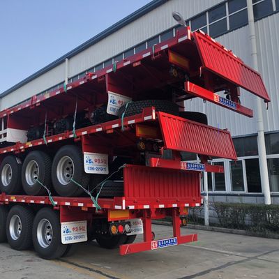 JOST 90 Kingpin и 13T FUWA Axle CIMC HUAJUN 3 Axle Fence Semi-Trailer