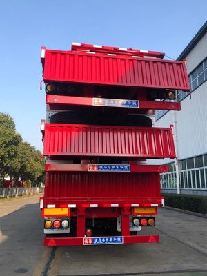 JOST 90 Kingpin и 13T FUWA Axle CIMC HUAJUN 3 Axle Fence Semi-Trailer