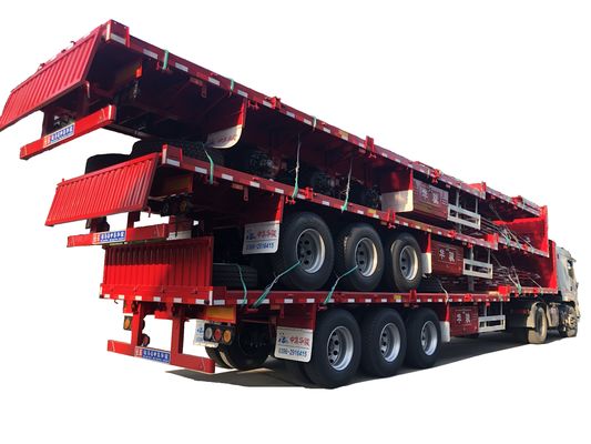 JOST 90 Kingpin и 13T FUWA Axle CIMC HUAJUN 3 Axle Fence Semi-Trailer