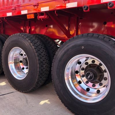 JOST 90 Kingpin и 13T FUWA Axle CIMC HUAJUN 3 Axle Fence Semi-Trailer