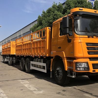 ТОП-дизайн CIMC HUAJUN Стак грузовой трейлер с двойной коробкой ограждения полуприцеп