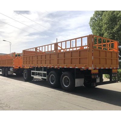 ТОП-дизайн CIMC HUAJUN Стак грузовой трейлер с двойной коробкой ограждения полуприцеп