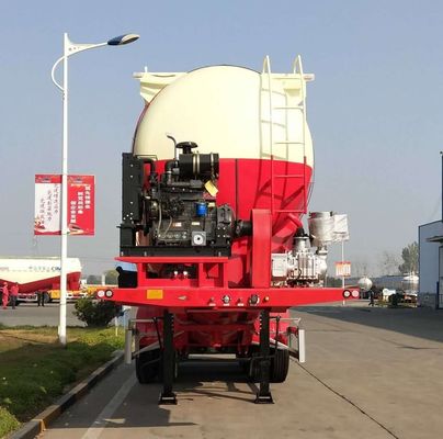 Транспорт минерального порошка 3 оси 45cbm Цемент полуприцеп Танк с волной Fuwa