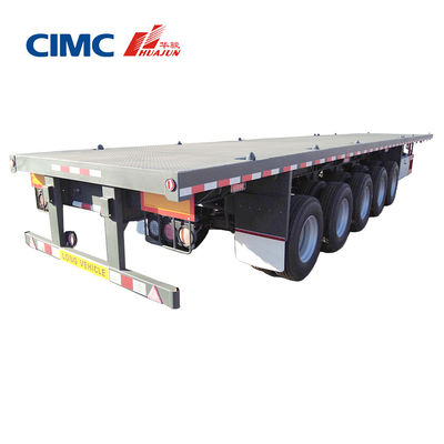 CIMC HUAJUN Flatbed Container Semi-Trailer с 12 замками и специальными требованиями