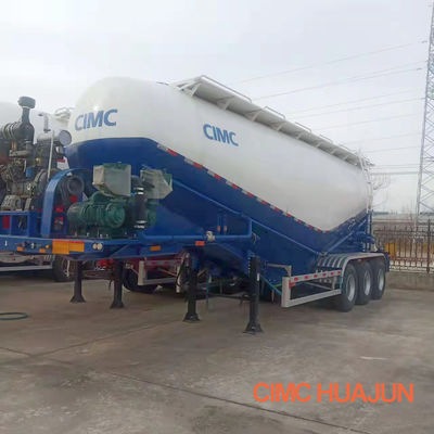 Транспорт минерального порошка 3 оси 45cbm Цемент полуприцеп Танк с волной Fuwa