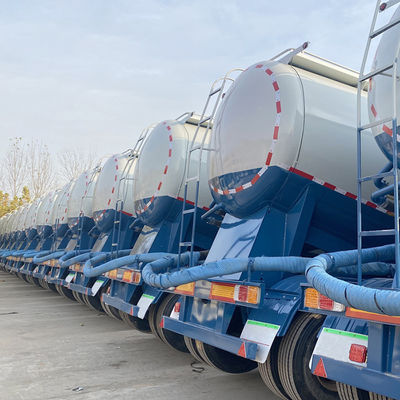 Транспорт минерального порошка 3 оси 45cbm Цемент полуприцеп Танк с волной Fuwa