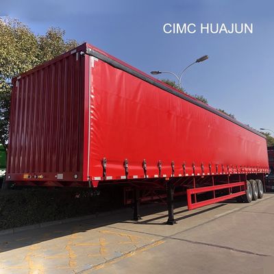 13750*2550*3850mm CIMC HUAJUN 3 оси T700/Q345 Стальная грузовая коробка-прицеп 2021