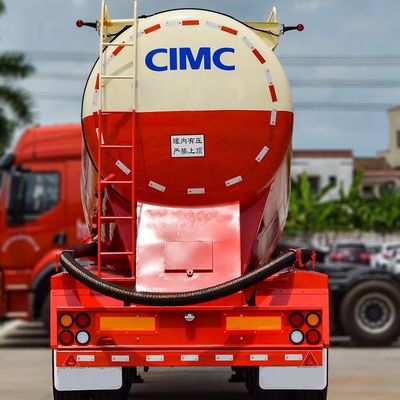 Устойчивый CIMC HUAJUN 40CBM Сухой сырой порошок Цементный резервуар Транспортер 3 оси Танкер Полуприцеп