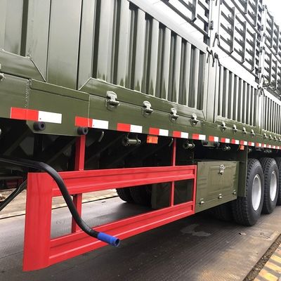 Прицеп полугрузового автомобиля грузоподъемностью 60 тонн с ограждением и брезентом с основной балкой T700/Q345 из стали