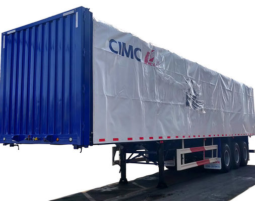 Прицеп для грузовых автомобилей 13000 * 2500 * 3320 Сталь q345 Сталь для I-beam CIMC HUAJUN Занавес боковой полуприцеп