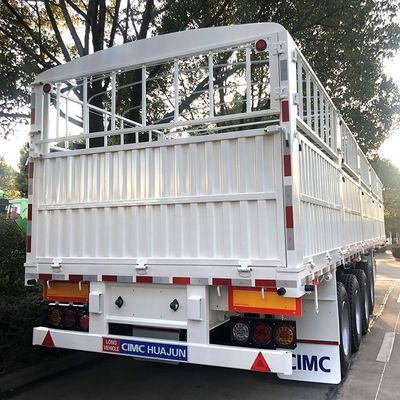 CIMC HUAJUN 60 тонн высокий боковой план ограждения полутранспортный трейлер с сертификацией CE