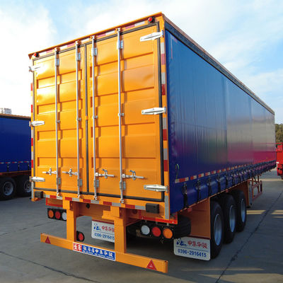Зеленый транспорт Utility Dry Van Truck Trailer с клеткой CIMC HUAJUN Клиенты необязательно