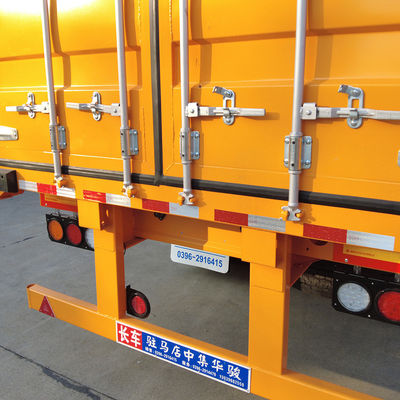Зеленый транспорт Utility Dry Van Truck Trailer с клеткой CIMC HUAJUN Клиенты необязательно