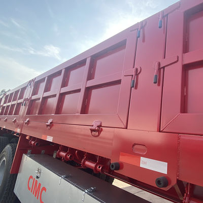 60T Максимальная полезная нагрузка 3 оси плоский полуприцеп с боковой дверью и боковым грузовым забором