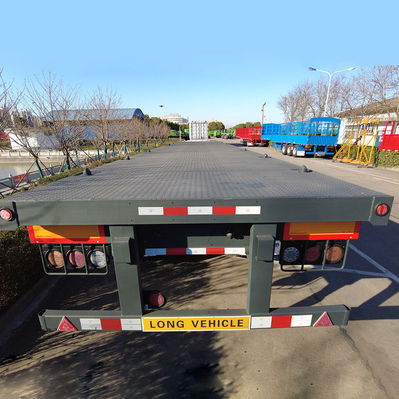 CIMC HUAJUN Flatbed Container Semi-Trailer с 12 замками и специальными требованиями
