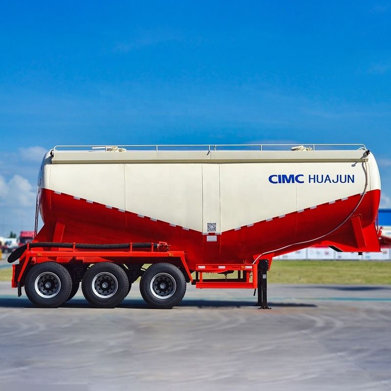 Устойчивый CIMC HUAJUN 40CBM Сухой сырой порошок Цементный резервуар Транспортер 3 оси Танкер Полуприцеп